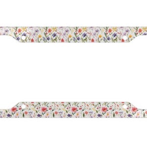Wildflowers License Plate Frame- Floral License Plate Cover- Wildflowers- Gift For Her- Womens Car Accessory- Flower License Plate- Flowers