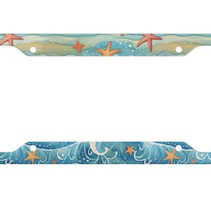 Under The Sea License Plate Frame - Ocean License Plate - Ocean Lover - Beach Bum Gift - Beach Lover - Beach Life - Coastal License Plate
