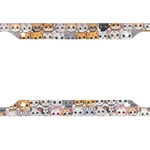 Cute Cats License Plate Frame - Cat Lover License Plate - Cat Lover Car Accessory - Cat Lover Gift - Cats - Cute Car Accessory- Animal Lover