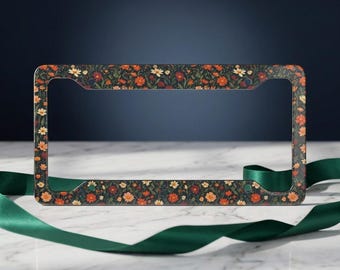 Summer Field Nummernschild Rahmen - Blumen Nummernschild - Womens Auto Zubehör - Wildblumen Nummernschild - Neues Auto Zubehör - Gänseblümchen