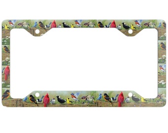 Tweet License Plate Cover- Bird License Plate- Avian License Plate- Bird Lover- Bird Watcher License Plate- Robin-Cardinal- Blue Jay- Birder