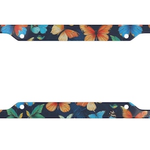 Butterfly Colors License Plate Frame- Butterfly License Plate Cover- Butterfly Lover Gift- Butterflies- Womens License Plate Frame- Birds