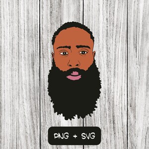 Beard Man SVG PNG Files, Black History Month, Beard, Black Pride - Instant Download