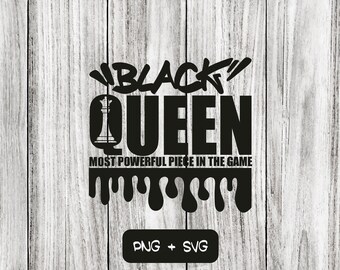 T-shirt Noir QUEEN 'La Pièce La Plus Puissante Du Jeu' - Taille 00 Gildan | Neuf Sans étiquettes