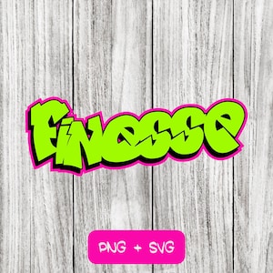 Finesse Fresh SVG PNG Files - Instant Download