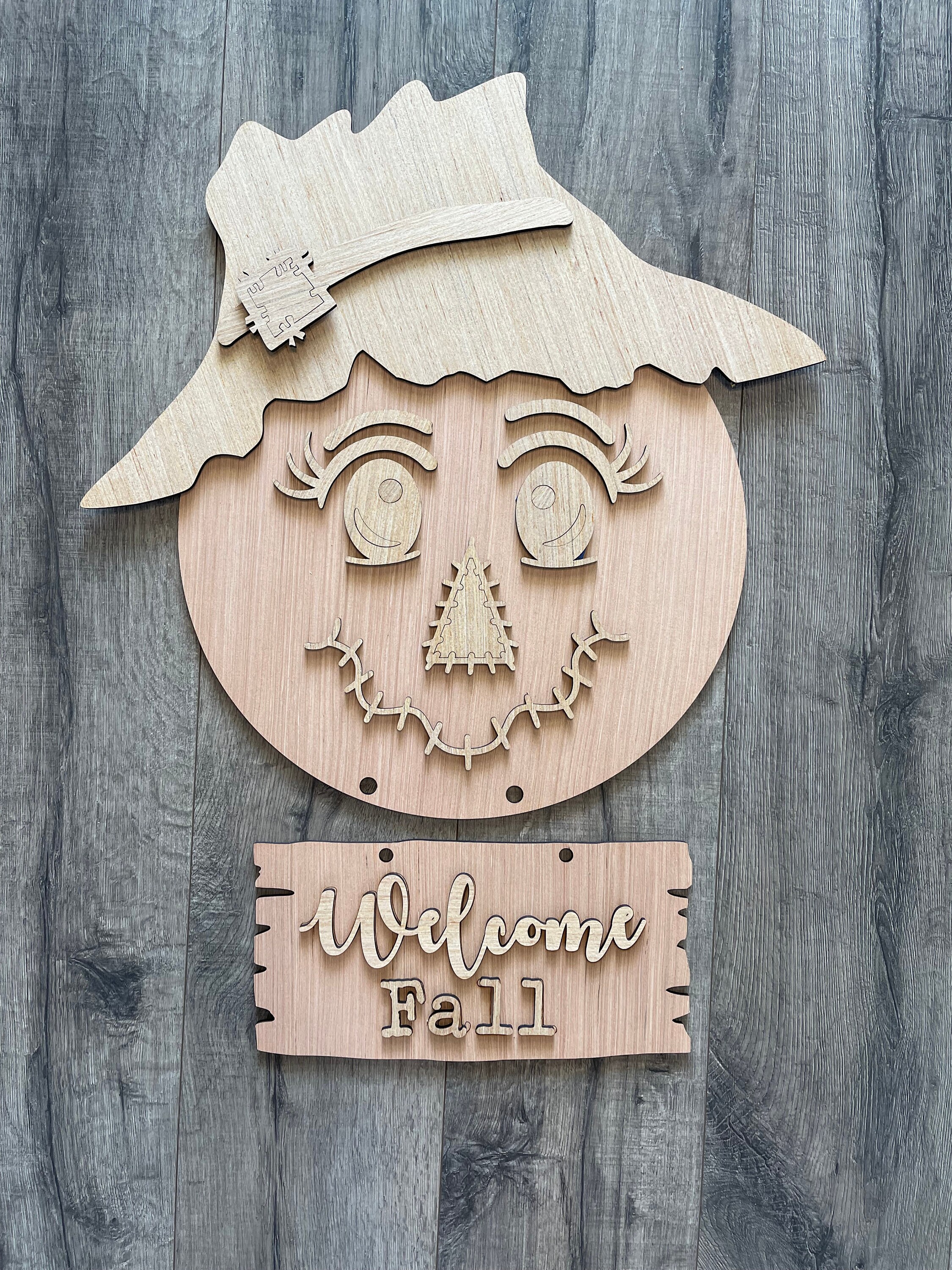 Bienvenido Unfinished Wood Word Cutout Spanish Welcome Sign 