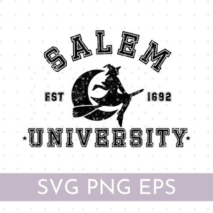 Salem SVG Halloween T-Shirt Design Witchy Cut File image 1
