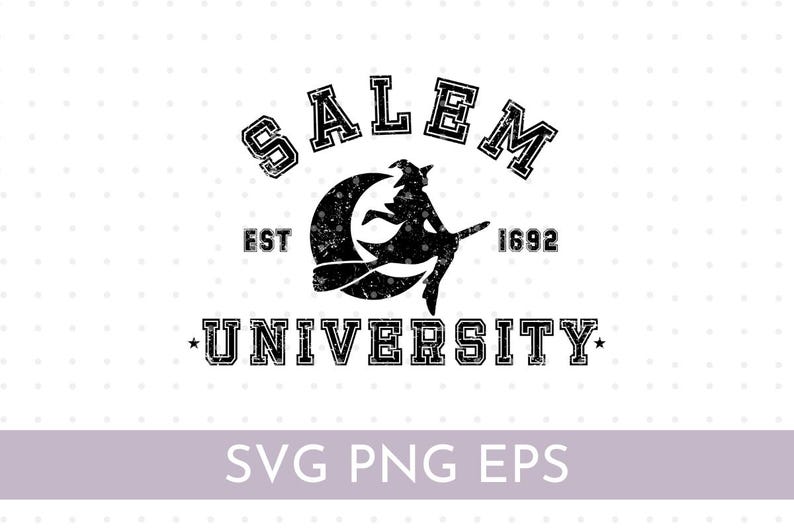 Salem SVG Halloween T-Shirt Design Witchy Cut File image 1