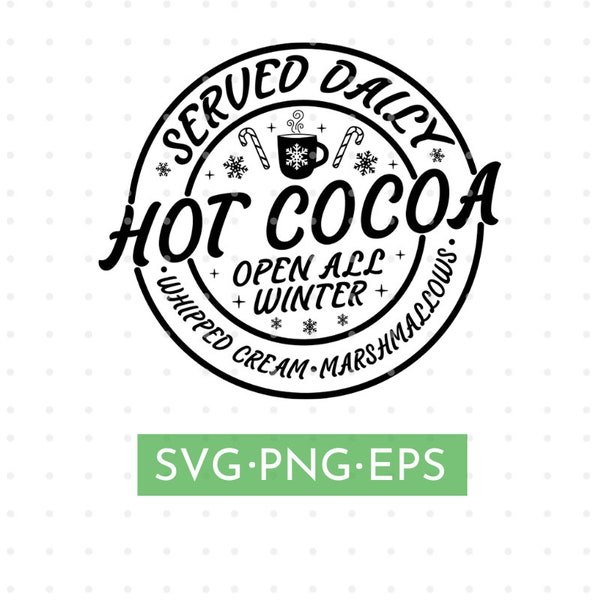 Christmas Svg Clipart Hot Cocoa Svg Christmas Sign Vector Christmas Holiday Svg Christmas Quote Svg