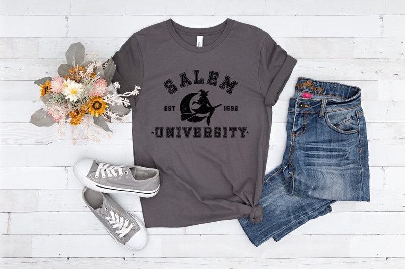 Salem SVG Halloween T-Shirt Design Witchy Cut File image 4