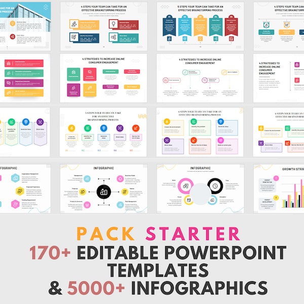 170 Editable PowerPoint Template designs | 5000 ppt infographics | Business template | Powerpoint Presentation | Modern PowerPoint slides