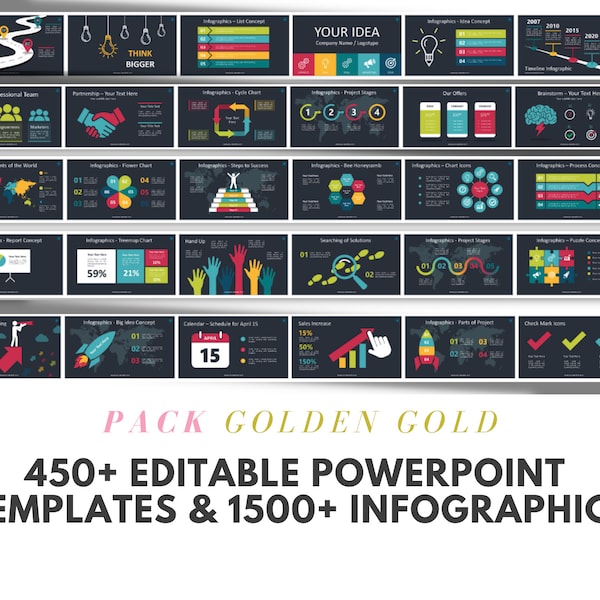 450  Editable PowerPoint Template designs | 1500 ppt infographics | Charts Template | Powerpoint presentation template | Modern PowerPoint