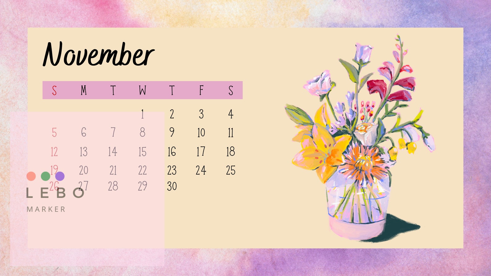 Calendrier Digital 2023 Calendrier Minimaliste et élégant - Etsy France