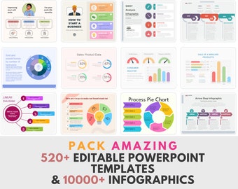 520 Editable PowerPoint Templates designs | 10000 ppt infographics | Business templates | Powerpoint Presentation | Modern PowerPoint slides