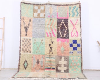 Moroccan rug, Vintage Berber Rug, 5x8 ft /166x250 cm, Colorful boujaad rug