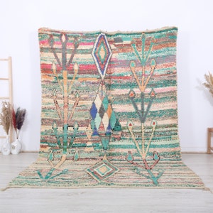 Vintage Boujaad Teppich, authentischer marokkanischer Teppich 6x10 FT