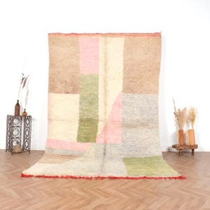 Vintage Boujaad Teppich, Authentischer marokkanischer Teppich 6x10 FT