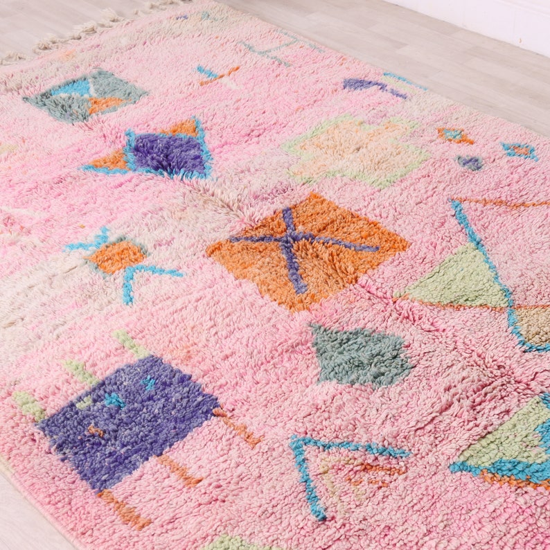 Moroccan rug, Berber rug, 5x8 ft, authentic wool rug image 3