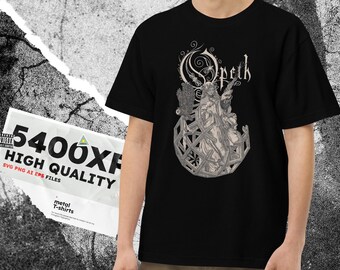 Opeth Rock Metal SVG T-shirt Design, Rock Band Design , Rock N Roll SVG, Metal Music PNG Design, Vector File Included and T-shirt Mockups