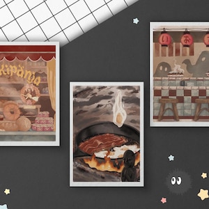 Delicious Ghibli Post Card Prints image 1