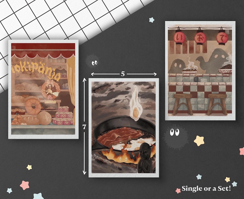 Delicious Ghibli Post Card Prints image 5