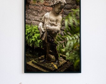 Napoleons Garden- Print- Garden- Statue- Gothic