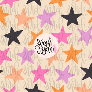 Halloween PNG | Pastel Halloween | Halloween Pattern | Seamless Pattern | Repeat Pattern | Halloween Background | Halloween Print | Stars