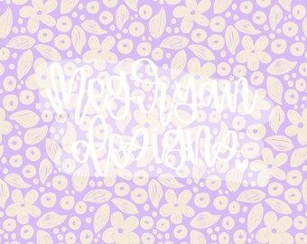 Ditsy Flower Pattern | Floral Pattern | Seamless Pattern | Repeat Pattern | Floral Digital Paper | Retro Fabric Design | Instant Download