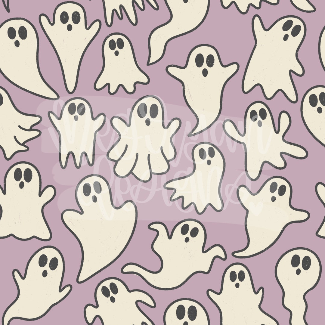 Fghost Patterns Ghost Pattern | Halloween Pattern | Seamless Pattern | Repeat Pattern ...