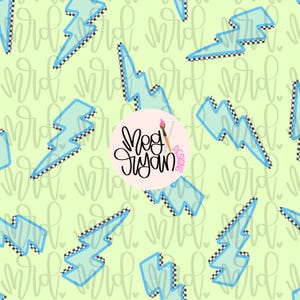 Lightning Bolt Pattern | Boy Pattern | Checkered Pattern | Seamless Pattern | Repeat Pattern | Preppy Fabric | Vintage Pattern | Blue PNG