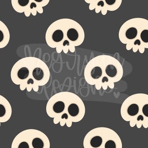 Halloween-Muster | Schädel-Muster | Nahtloses Muster | Muster wiederholen | Gruseliges Muster | Schädel SVG | Halloween | Halloween Musterdesign