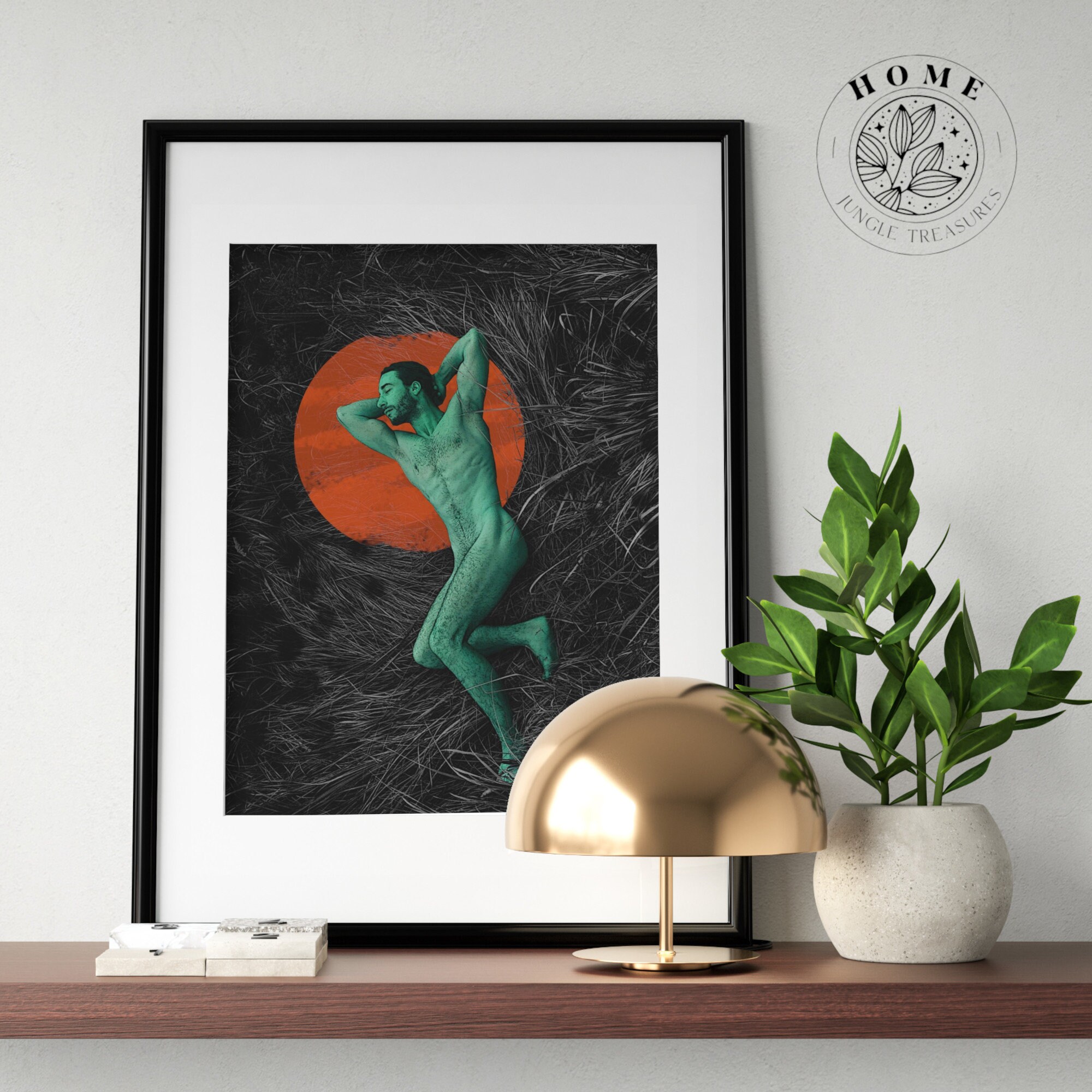 Abstract Nude Art Print - deo1fm9