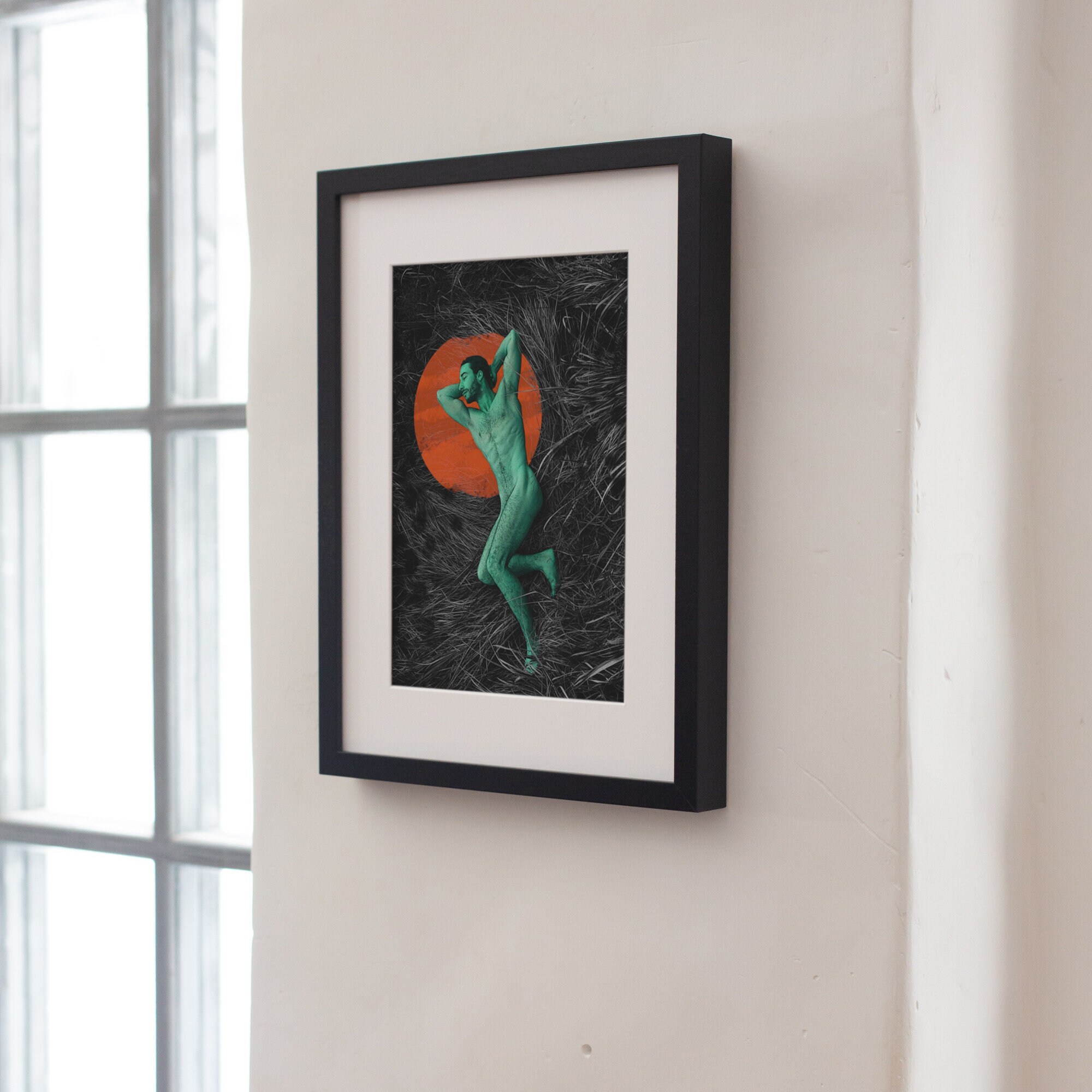 Abstract Nude Art Print - 4s4tekx
