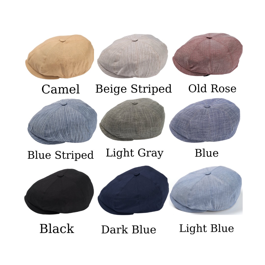 Summer Linen Newsboy Cap Bakerboy Hatpeaky Blinders Etsy