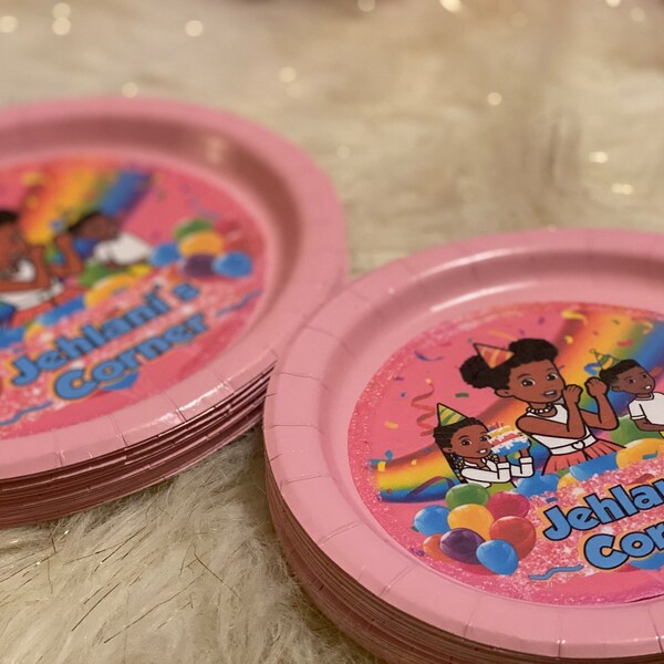 Custom Paper Plates and Napkins Etsy