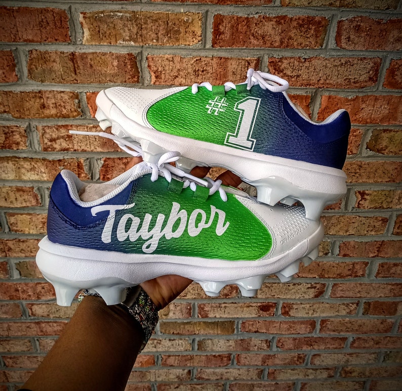 Womens Custom Softball Cleats Etsy
