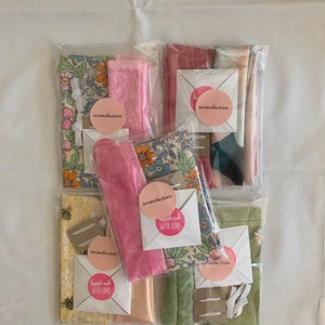 Scrunchie making kit- DIY craft kit, gift for her