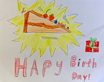 Birthday Cards Made by Kids (10 Pack)