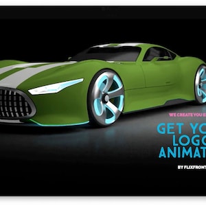 Car logo stinger animation - for your video channel - get your logo appear as a brand mark on a car, customize the car color of your dreams