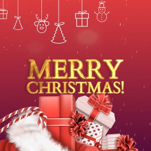 Christmas Lovely Card for Your Video or Stream - Custom message for social media - amaze your audience, friends and family