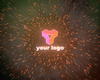 Meteor logo stinger animation - for your video channel - get your logo smashed against the ground like a meteor with a whoosh sound