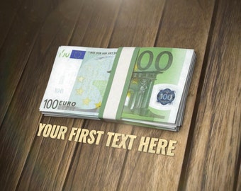 Falling Euro Bills Money Heist Intro Logo Animation Texte et son personnalisables inclus