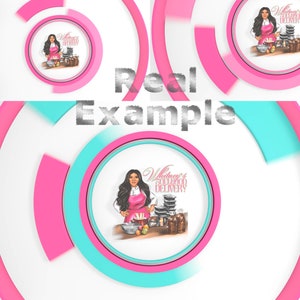 Pink Circular Transition with logo stinger and sound for your OBS Stream Scenes Twitch transition or any other videos, custom color