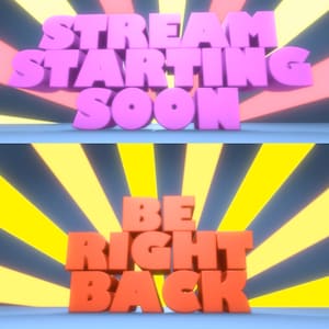 Personalized Fun 3-D Text Animation - Falling Elastic Custom Text accompanied by premium sound - cool for twitch intro or social