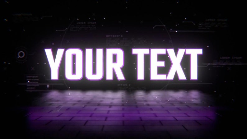 Dynamic Pixel-glow Text Headline Animation - Customizable MP4 for ...