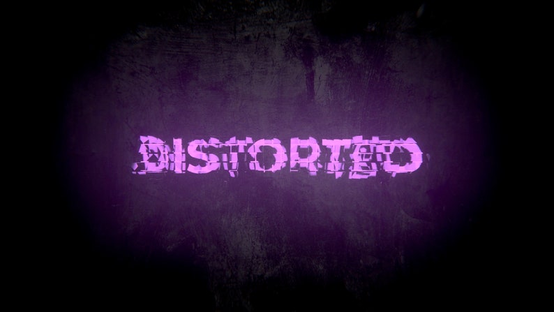 Distorted Glowing Text Animation Insert Your Text for Your Streaming or ...