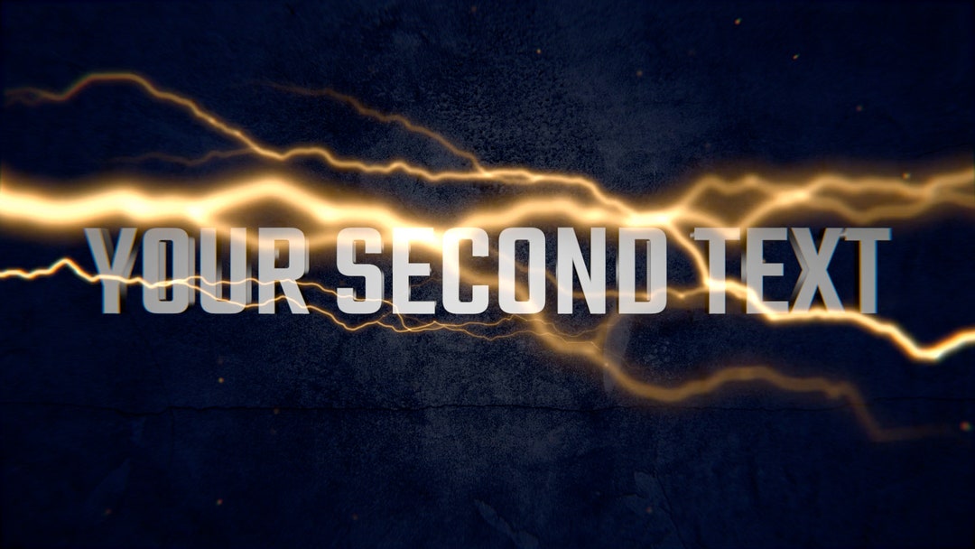 Lighting Intro Lightning Intro Overlay, Your Own Custom Text, Your Logo Inserted ...
