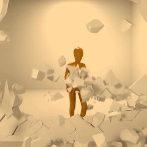 Barrier-breaking Animation: 3D Girl Powerfully Smashing Walls | Reveal ...