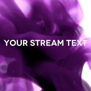Ink Drop Twitch Transition - personal text for your stream or social media - personalize color of ink and message - twitch animated