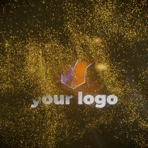 Luxury Logo Animation & Stinger Reveal: Elegant Minimalist Intro, Sparkling Gold Dust, Upscale Brand Impact